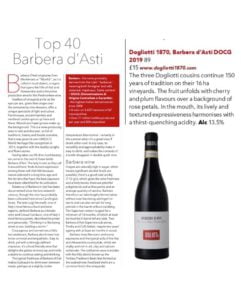Barbera d'Asti DOCG 國際評酒雜誌推介 - 到意大利40枝必飲之一 2 top 40 Barbera dAsti