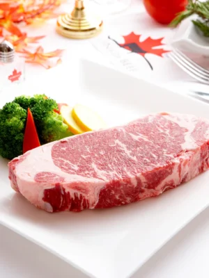 Canadian Striploin Steak Cut